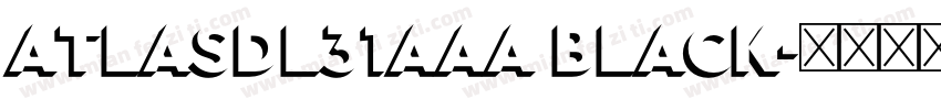 AtlasDL31AAA Black字体转换